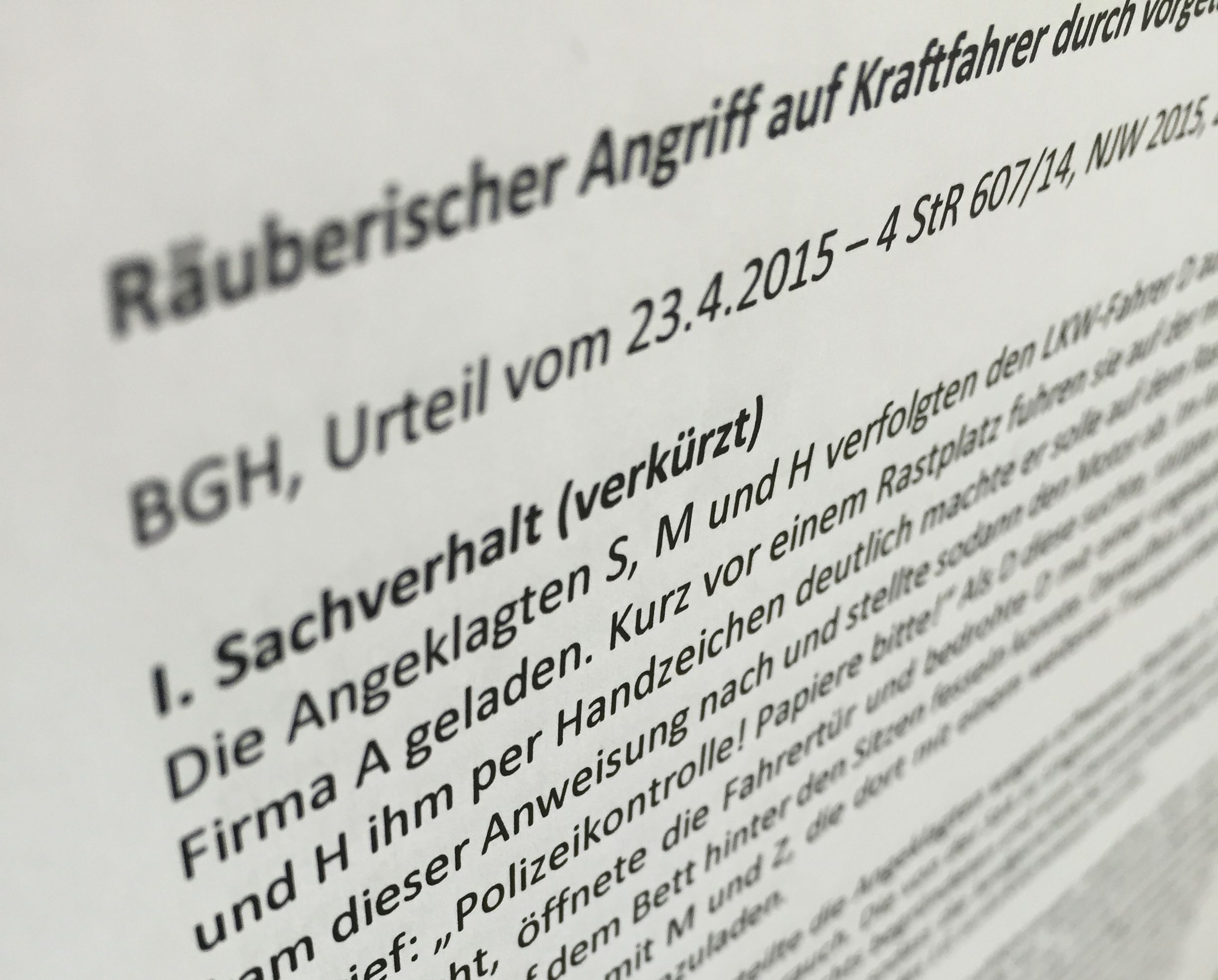 Zum Artikel "Akte Recht – drei neue Entscheidungen"