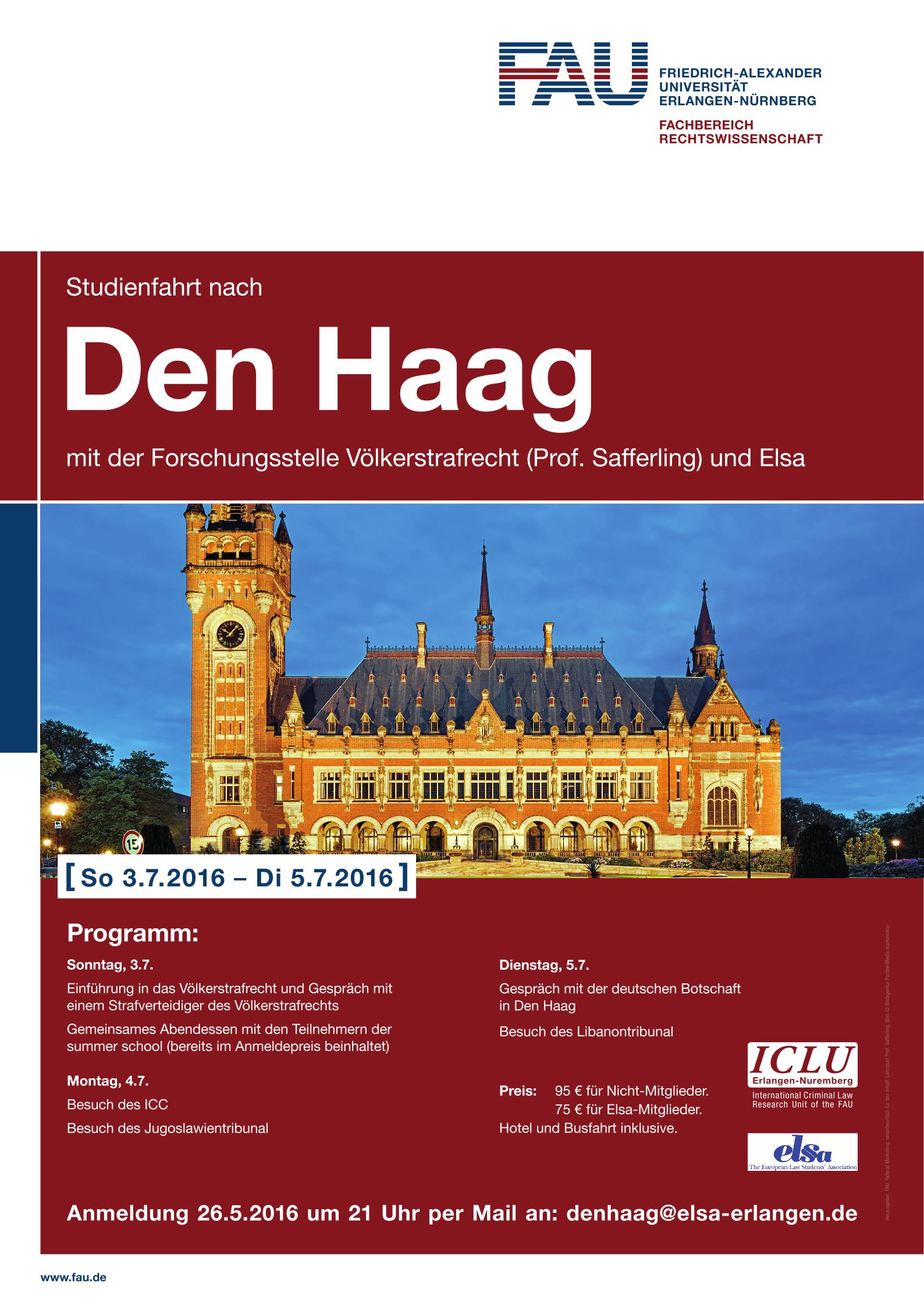 Zum Artikel "Noch einmal wenige Plätze frei für Fahrt nach Den Haag!"