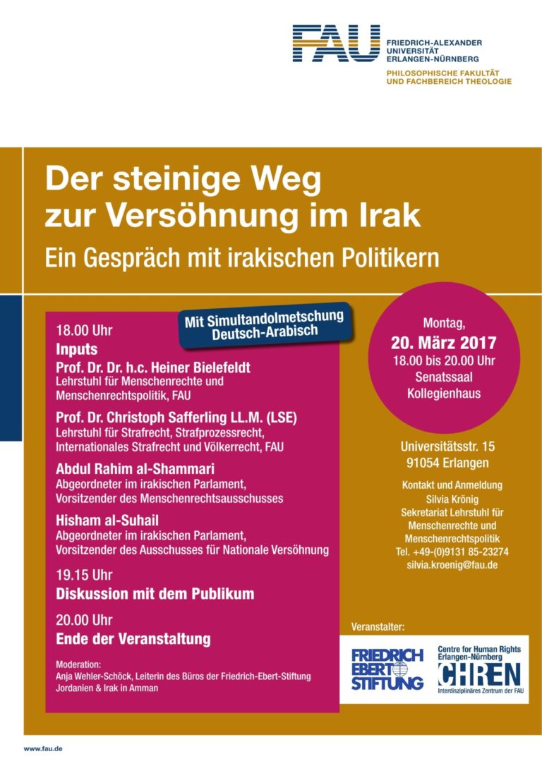 Transition im Irak – Gespräch mit Mitgliedern des irakischen Parlaments