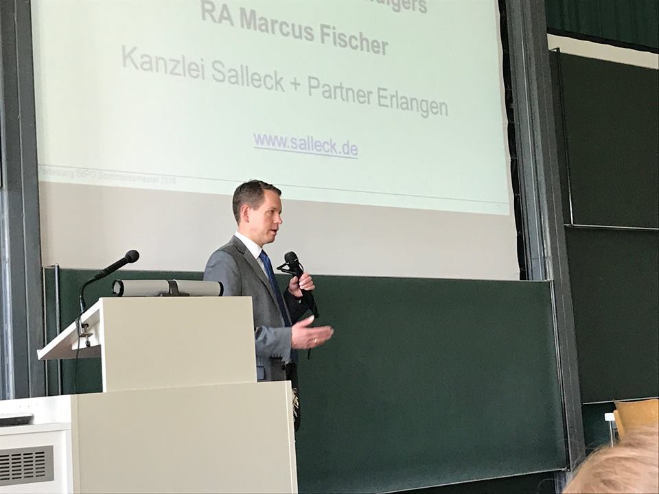 Gastvortrag: RA Marcus Fischer