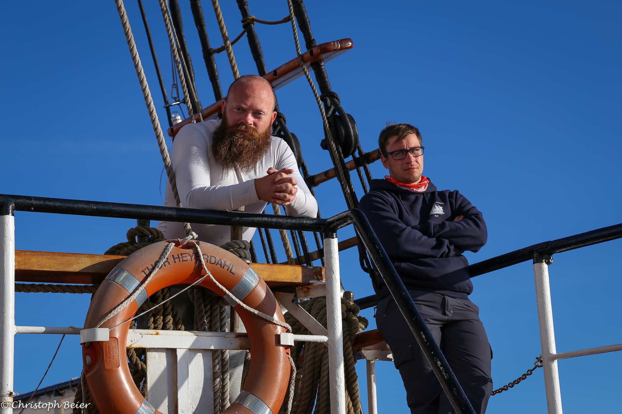 Stephen Phillips und Florian Kirschner beim „Lookout“ (Bild: Christoph Beier)