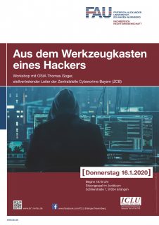 Zum Artikel "Workshop „Aus dem Werkzeugkasten eines Hackers“ am 16.1.2020"