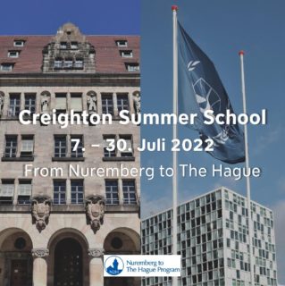 Zum Artikel "Hinweis:  Creighton Summer School – Nuremberg to the Hague"