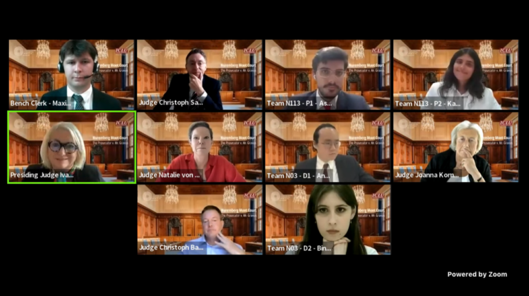 Team der Maastricht University gewinnt den Nuremberg Moot Court 2022