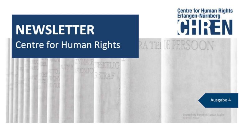 Hinweis: Newsletter Centre for Human Rights Erlangen-Nürnberg – Ausgabe 4