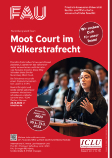 Zum Artikel "„We want you for our Moot Court Team“ – Bewerbungsphase für das FAU Nuremberg Moot Court Team 2023"