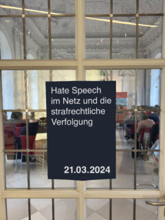 Zum Artikel "Save the Date: Erlanger Cybercrime Tag 2024 „Hate Speech im Netz und die strafrechtliche Verfolgung“"