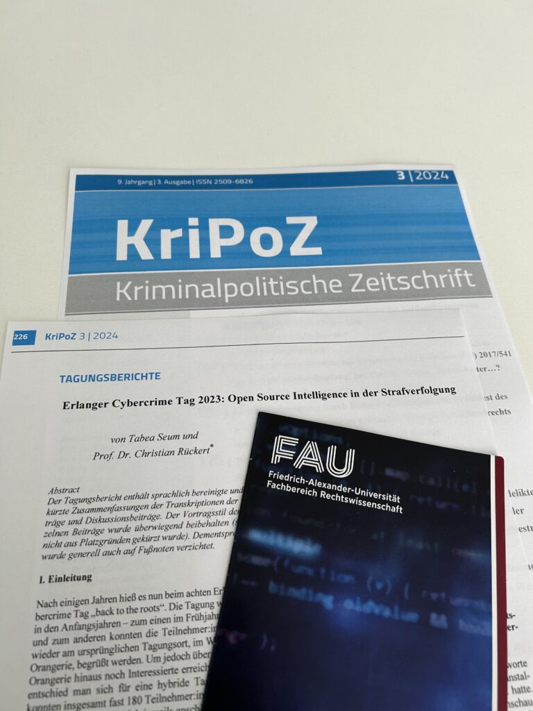 Veröffentlichung: Tagungsbericht ECCT 2023 von Tabea Seum und Prof. Dr. Christian Rückert erschienen