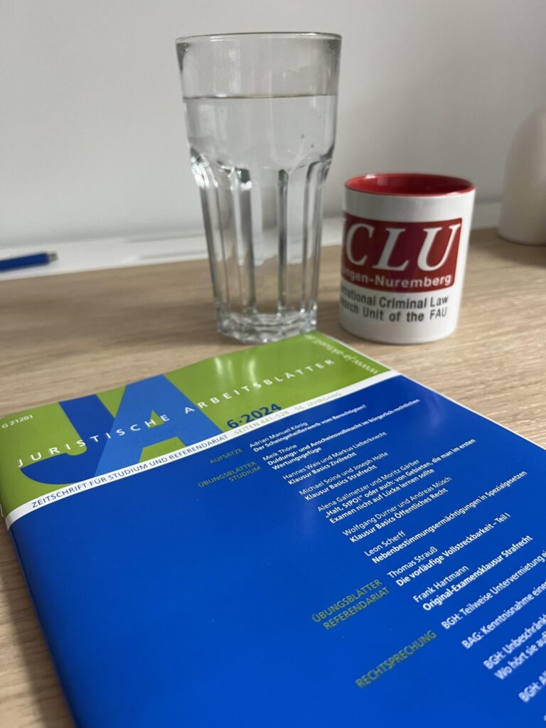 Veröffentlichung: „Halt, StPO!“ oder auch: von Gebieten, die man im ersten Examen nicht auf Lücke lernen sollte – von ICLU-Mitarbeiterin Alena Gallmetzer